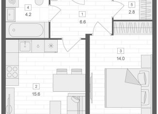 Продам двухкомнатную квартиру, 43.2 м2, Москва, Верхняя Красносельская улица, 19с2, Красносельский район