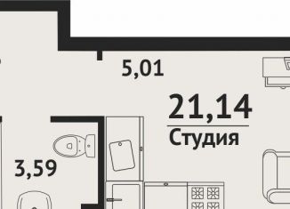 Продаю 1-комнатную квартиру, 20.1 м2, Хабаровск