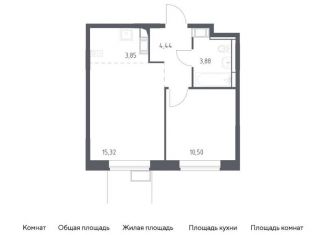Продажа однокомнатной квартиры, 38 м2, поселение Рязановское, жилой комплекс Алхимово, 15