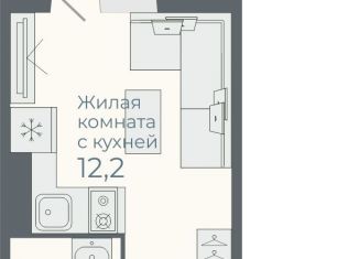 Продам 1-комнатную квартиру, 18.4 м2, посёлок Садовый, Каспийская улица, с6