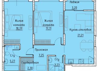 Продаю 2-ком. квартиру, 77 м2, Екатеринбург, Машинная улица, 1В/3, ЖК Клевер Парк