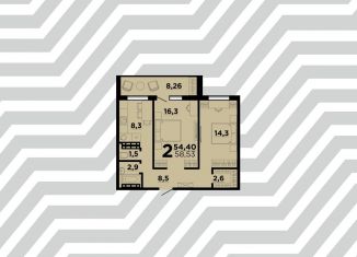 Продам двухкомнатную квартиру, 58.5 м2, Волгоград, ЖК Парк Европейский