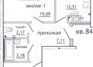 Продается двухкомнатная квартира, 66.8 м2, Смоленская область, Олимпийская улица, 6