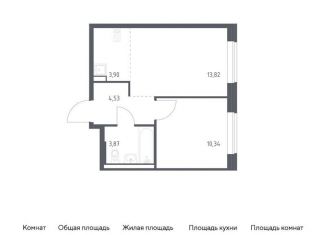 Продается 1-ком. квартира, 36.5 м2, поселение Рязановское, жилой комплекс Подольские Кварталы, к3