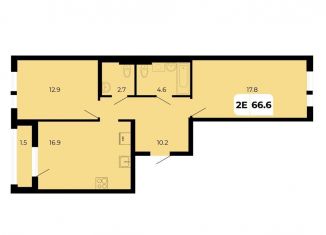 Продам двухкомнатную квартиру, 66.6 м2, поселок Верхнетемерницкий