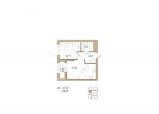Продажа 1-комнатной квартиры, 38.7 м2, Пензенская область, 2-й проезд Свердлова, 27
