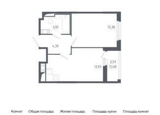 Продам однокомнатную квартиру, 36 м2, Санкт-Петербург, жилой комплекс Сандэй, 7.2, метро Проспект Ветеранов