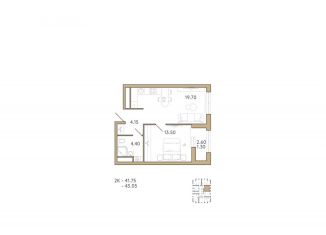 Продажа 1-комнатной квартиры, 43.1 м2, Пензенская область, 2-й проезд Свердлова, 27