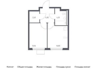 Продажа 1-комнатной квартиры, 32.6 м2, Московская область, жилой комплекс Горки Парк, 8.1