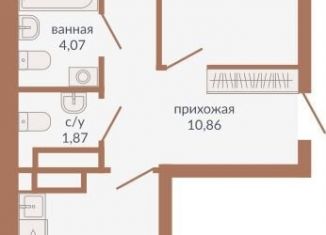 2-ком. квартира на продажу, 62.7 м2, Екатеринбург, Верх-Исетский район