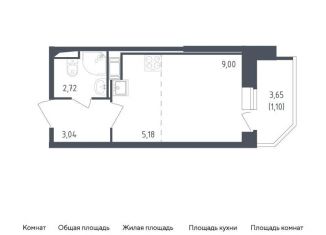 Продается квартира студия, 21 м2, Санкт-Петербург, ЖК Живи в Рыбацком, жилой комплекс Живи в Рыбацком, 5