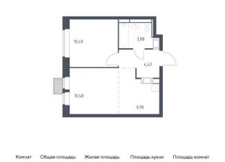Продажа 1-ком. квартиры, 36.3 м2, деревня Путилково
