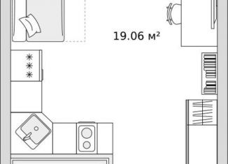 Продажа квартиры студии, 26.6 м2, поселок Бугры