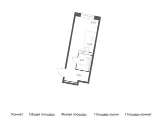 Квартира на продажу студия, 24.3 м2, Москва, жилой комплекс Эко Бунино, 14.1