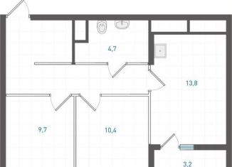 2-ком. квартира на продажу, 52.2 м2, Екатеринбург, метро Уралмаш, улица Учителей, 33