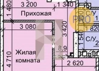 1-комнатная квартира на продажу, 38.5 м2, Новосибирск, Калининский район, улица Столетова