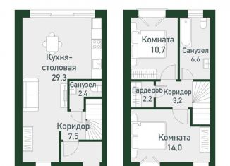 Продается квартира со свободной планировкой, 75 м2, Челябинская область, Спортивная улица, 22