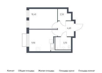 Продаю однокомнатную квартиру, 31.1 м2, посёлок Песочный
