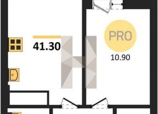 Продается 1-комнатная квартира, 41.4 м2, Воронежская область, улица Фёдора Тютчева, 93/4