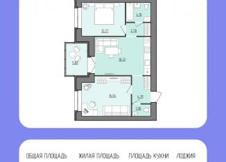 Продается двухкомнатная квартира, 62.7 м2, Рыбинск