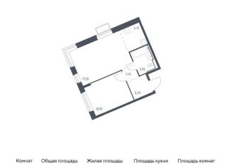 1-ком. квартира на продажу, 40.8 м2, Москва, жилой комплекс Молжаниново, к5