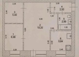 Продается 2-ком. квартира, 42 м2, Ульяновская область, улица Докучаева, 20