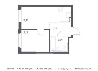 Продам однокомнатную квартиру, 34.8 м2, Москва, район Бирюлёво Восточное, жилой комплекс Квартал Герцена, к2