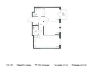 Двухкомнатная квартира на продажу, 51.4 м2, Санкт-Петербург