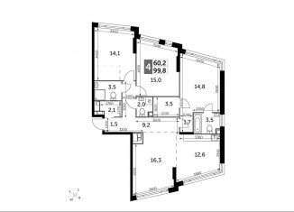 Продам 4-комнатную квартиру, 99.8 м2, Москва, район Нагатино-Садовники, Варшавское шоссе, 37Ак2