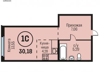 1-комнатная квартира на продажу, 30.2 м2, Алтайский край