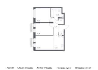 Продается 2-комнатная квартира, 51.7 м2, село Лайково