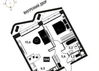 Продается 2-ком. квартира, 42.8 м2, Москва, метро Семеновская