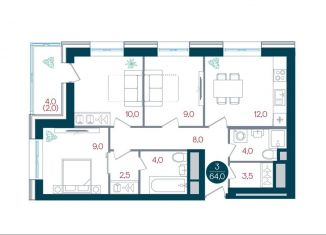 3-ком. квартира на продажу, 64 м2, Москва, метро Южная, Кавказский бульвар, 51