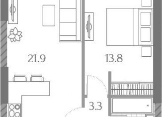 Продажа 2-комнатной квартиры, 43 м2, Москва, проезд Черепановых, 23с10, метро Верхние Лихоборы