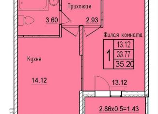 Продам 1-комнатную квартиру, 35.2 м2, Краснодарский край