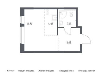 Квартира на продажу студия, 25.9 м2, Москва, жилой комплекс Квартал Марьино, к4