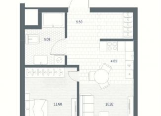 Продам 1-комнатную квартиру, 38.3 м2, Москва, район Марьина Роща