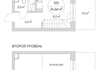 Продаю квартиру студию, 24.7 м2, Москва, ЮВАО