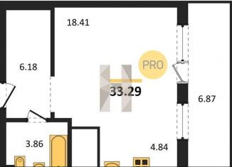 Продается квартира студия, 33.3 м2, Новосибирск, Междуреченская улица, 5/2, метро Площадь Гарина-Михайловского