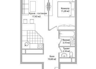 Продам 2-комнатную квартиру, 44.7 м2, Мытищи