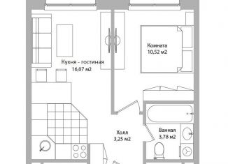 Продажа 2-комнатной квартиры, 33.6 м2, Московская область