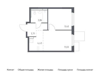 Продажа 1-комнатной квартиры, 32.4 м2, Мытищи, жилой комплекс Мытищи Парк, к5