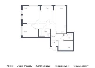 Продажа 3-комнатной квартиры, 87.4 м2, Санкт-Петербург