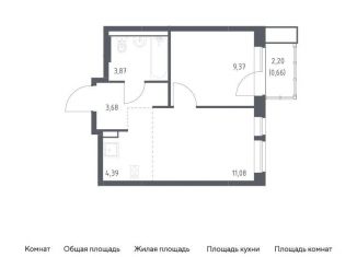 Продажа 1-ком. квартиры, 33.1 м2, Московская область