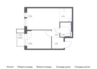 Продажа 1-ком. квартиры, 41.5 м2, Балашиха