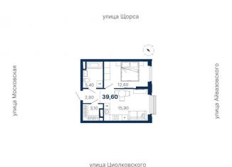 Продажа 1-комнатной квартиры, 39.6 м2, Екатеринбург, метро Геологическая
