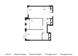 Продается однокомнатная квартира, 60.2 м2, Московская область, жилой комплекс Спутник, к14
