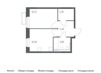 Продам 1-комнатную квартиру, 32.7 м2, Московская область, жилой комплекс Квартал Строгино, к2