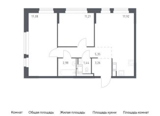 2-комнатная квартира на продажу, 59.2 м2, Санкт-Петербург