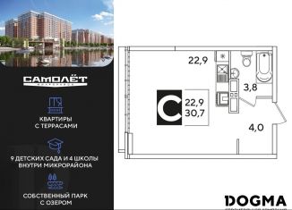 Продается квартира студия, 30.7 м2, Краснодар, Прикубанский округ